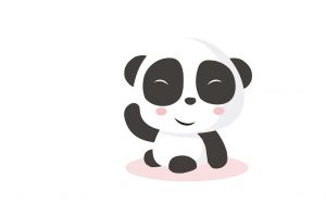 panda bebe dibujado a lapiz